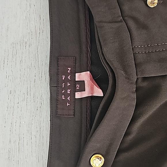 Pink Tartan Olive Pants Sz 12 - Picture 2 of 8